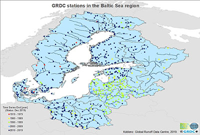 GRDC stations in the Baltic region.