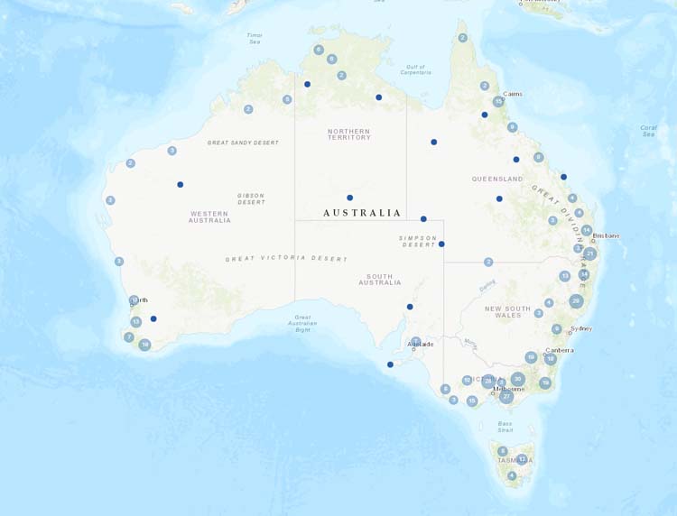 New stations from Australia.