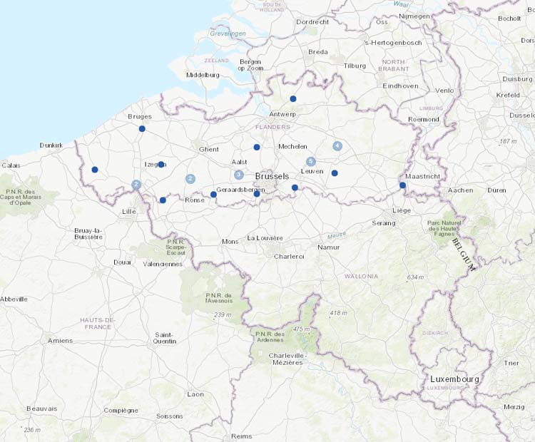 New stations from Belgium.