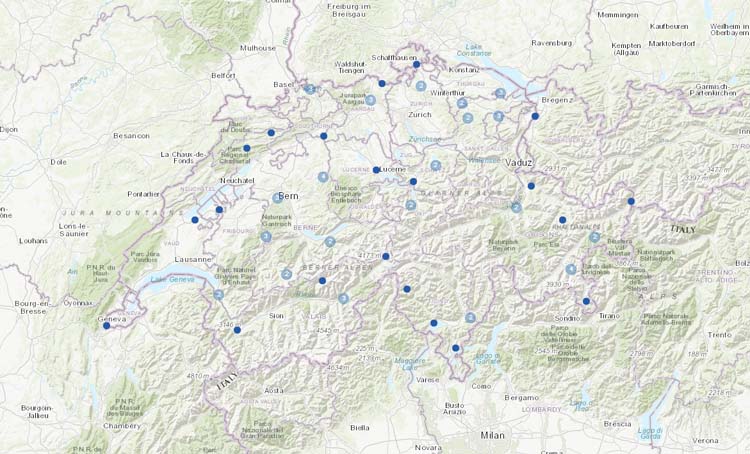 New stations from Switzerland.