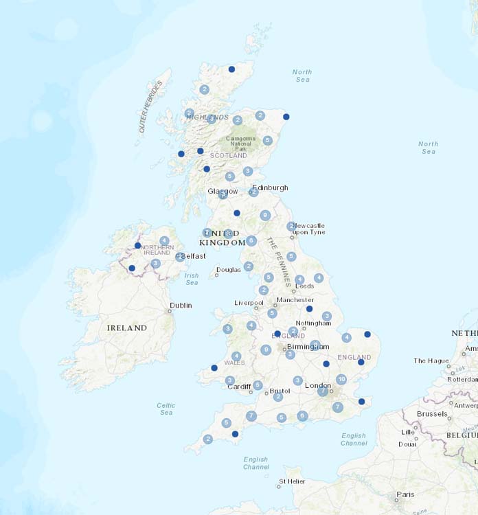 New stations from Great Britain.