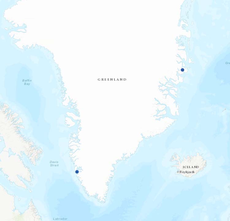 New stations from Greenland.