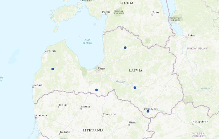 New stations from Latvia.