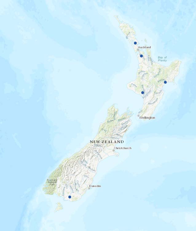 New stations from New Zealand.