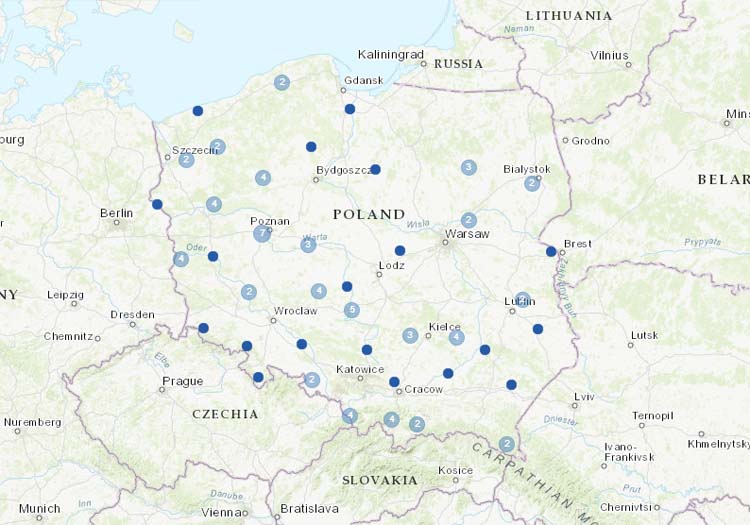 New stations from Poland.