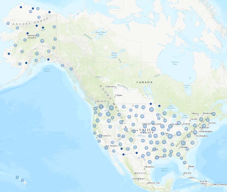 New stations from the USA.