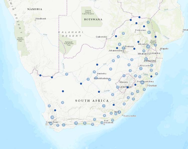 New stations from South Africa.