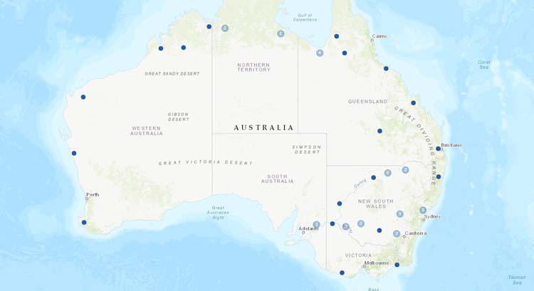 New stations from Australia.