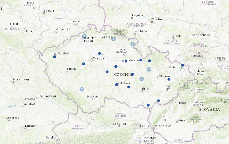 New stations from the Czech Republic.