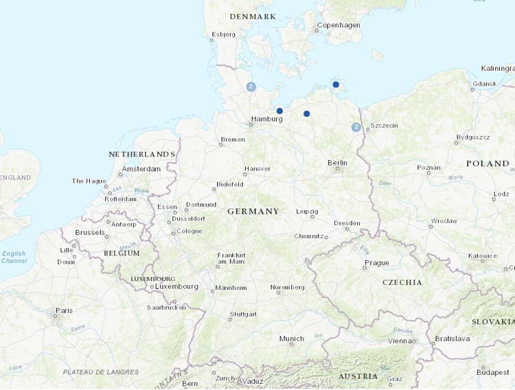 New stations from Germany.