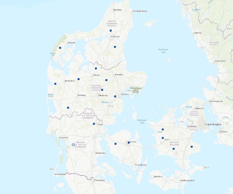 New stations from Denmark.