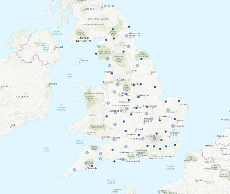 New stations from Great Britain.