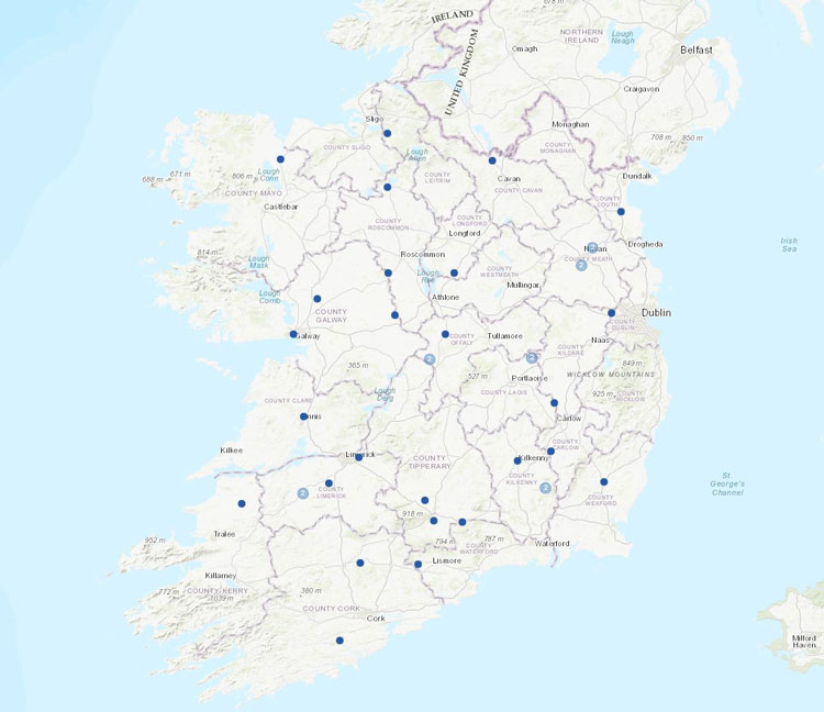 New stations from Ireland.