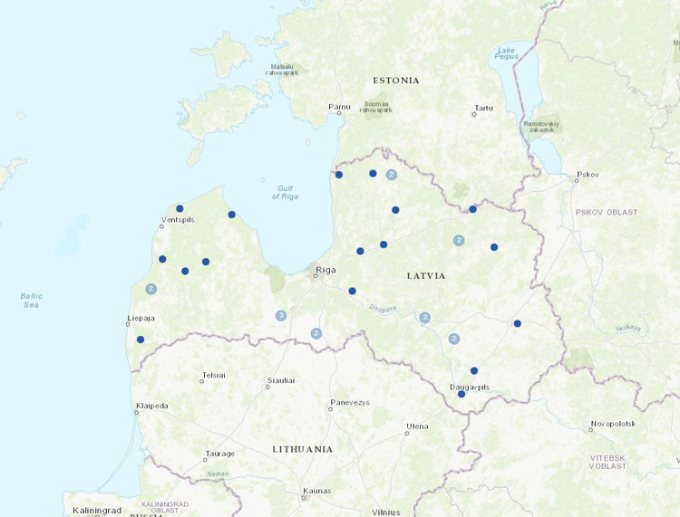 New stations from Latvia.