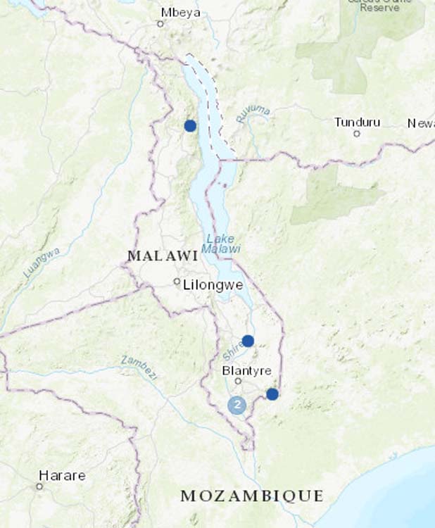 New stations from Malawi.