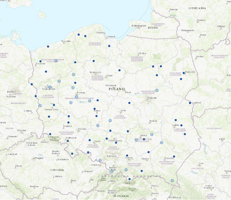 New stations from Poland.