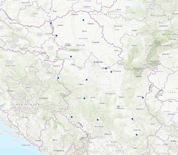 New stations from Serbia.