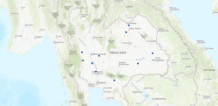 New stations from Thailand.